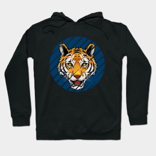 Tigers Head Illustration Hoodie